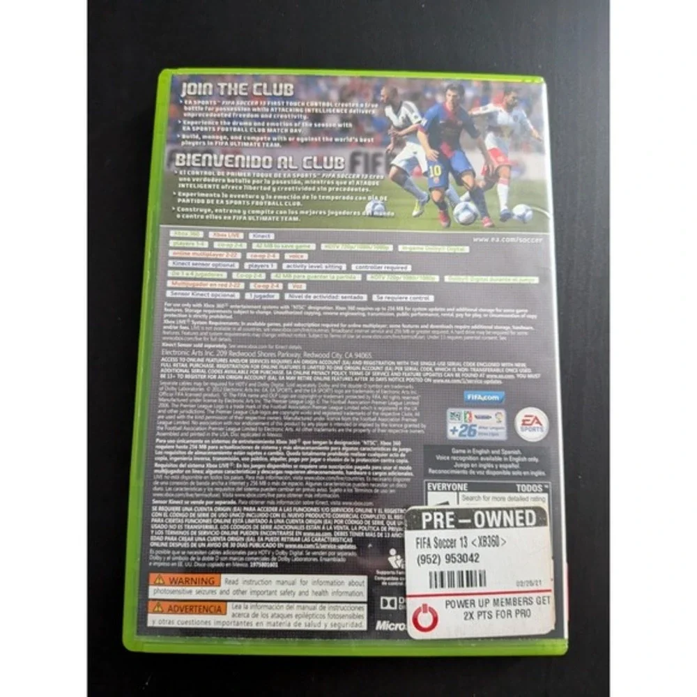 FIFA Soccer 13 -‎ Xbox 360 Game Video Game Soccer Futbol